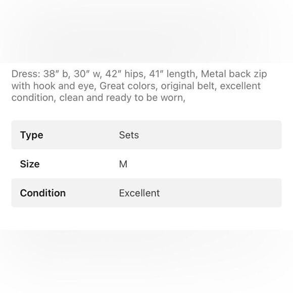 Late 1960’s Kay Windsor Sky Blue, Beige and Orange Poly Dress and Jacket Set - Picture 6 of 6